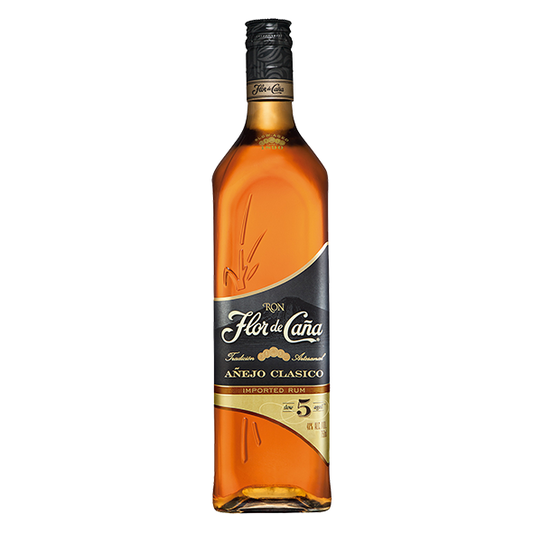 Flor de Caña 5 Años Añejo Clásico Botella 750 ml