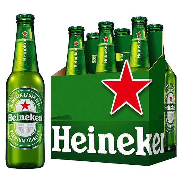 Six Pack Heinekein Botella 330 ml