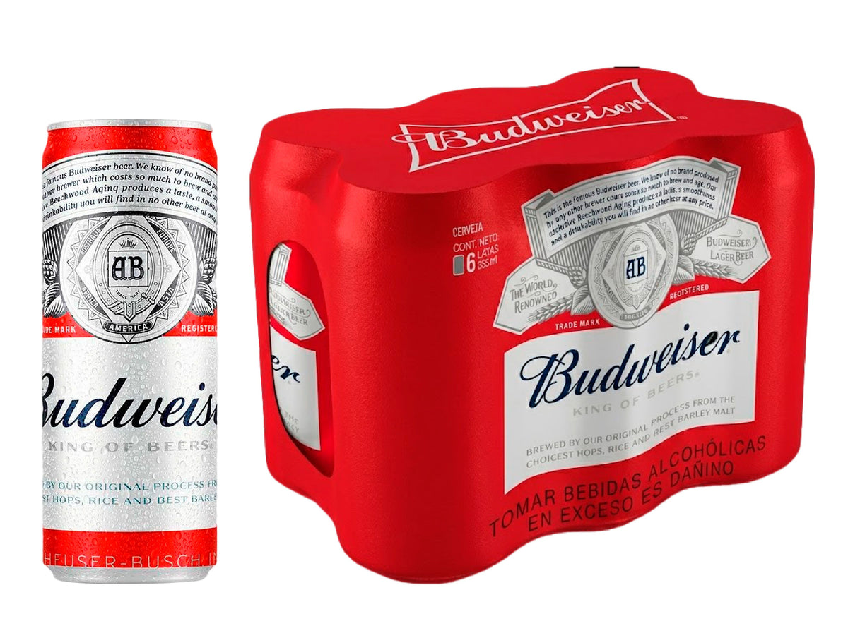 Six Pack Budweiser Lata 355 ml