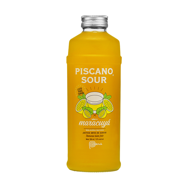 Piscano Sour Maracuyá Botella 700 ml