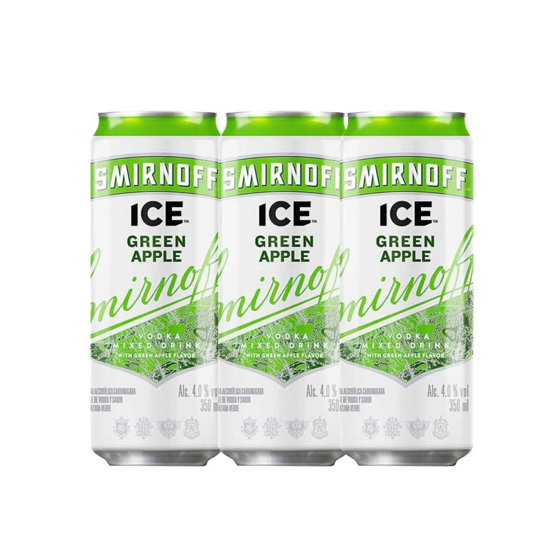 Six Pack Smirnoff Green Apple Lata 350 ml
