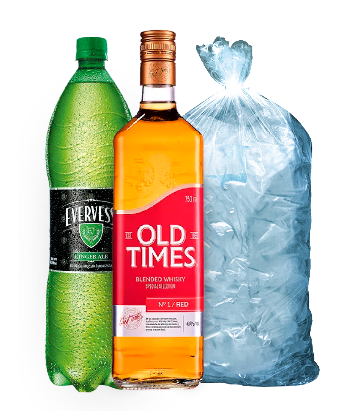Pack Old Times Blended Red Botella 1 Litro