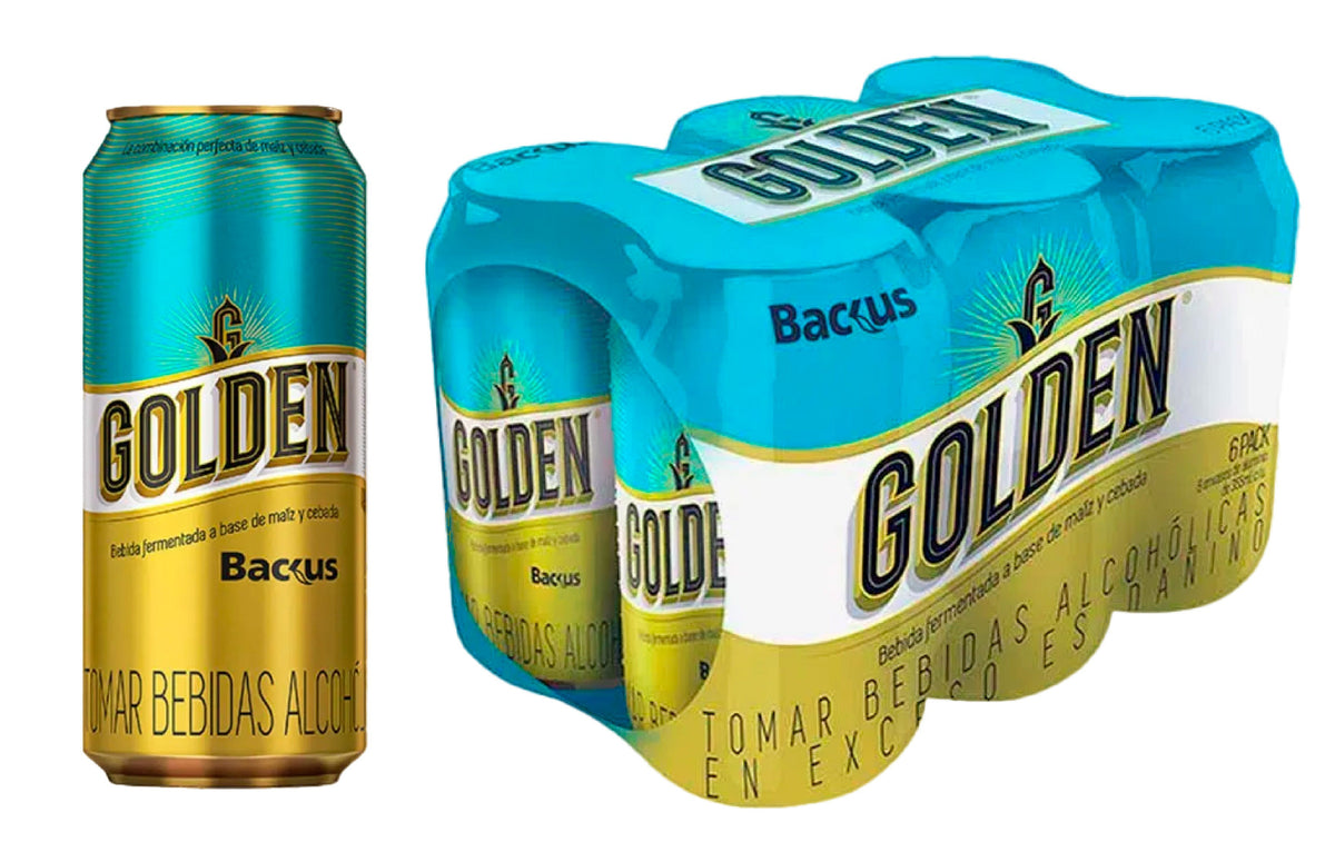 Six Pack Golden Lata 355 ml
