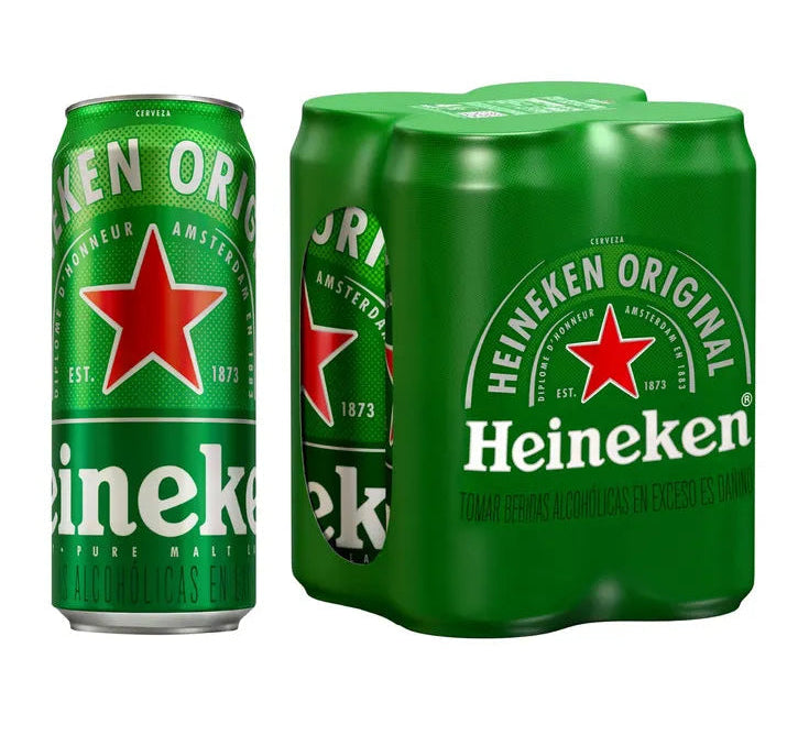 Four Pack Heinekein Lata 473 ml